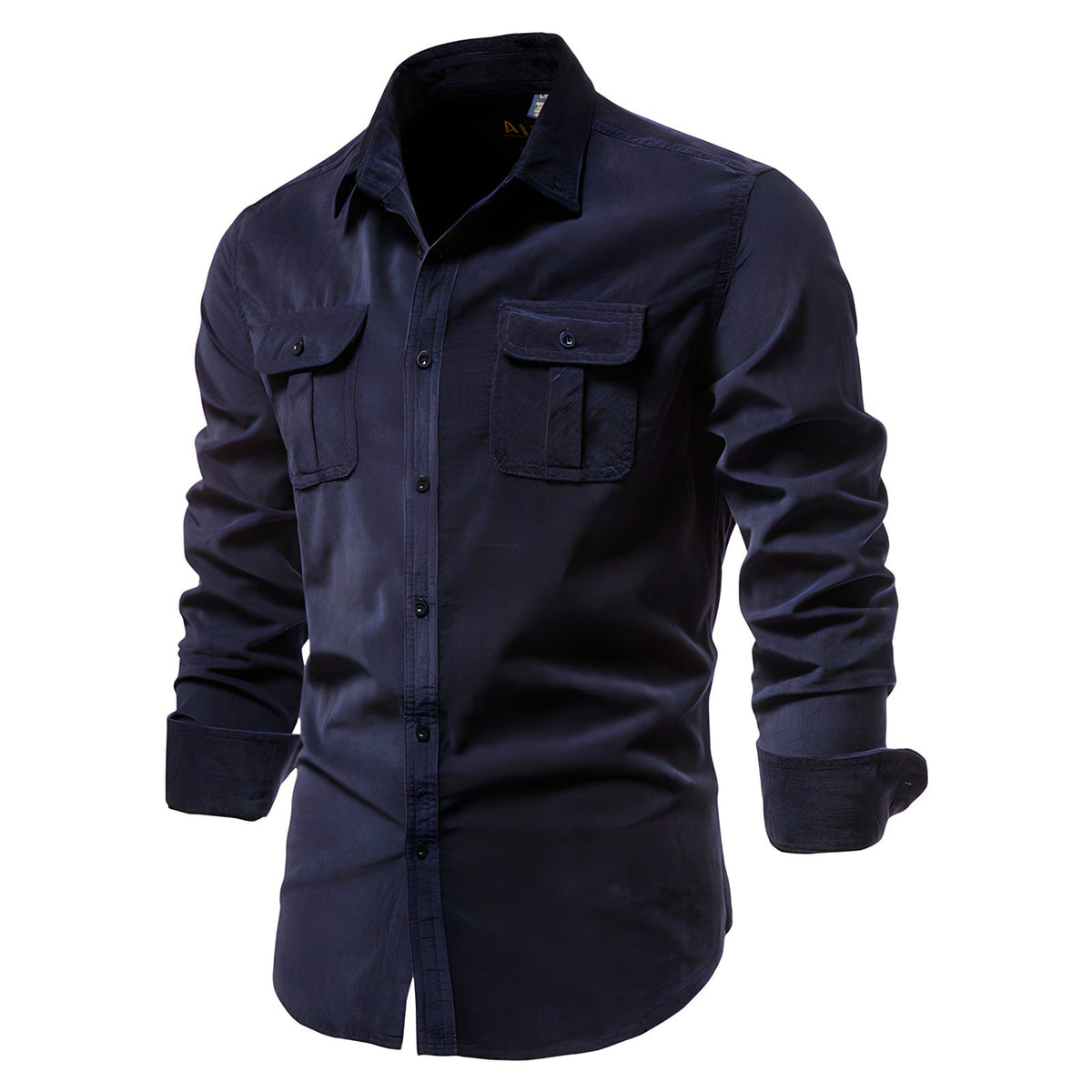 Chemise Utility Homme - Col Classique avec Poches à Rabat - image 6
