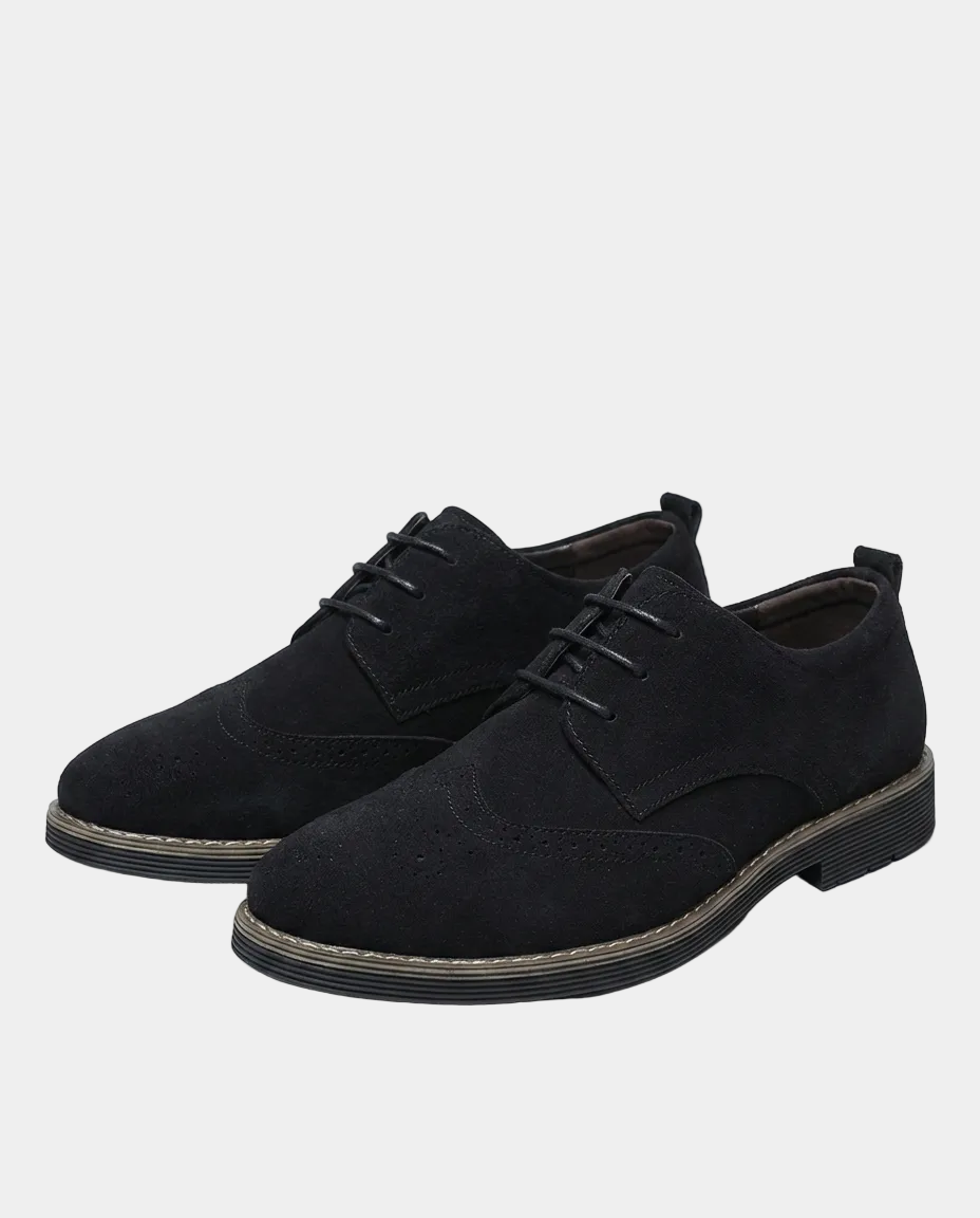 Derbies homme perforées - Noir