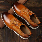 Derbies homme semelle crantée - Marron