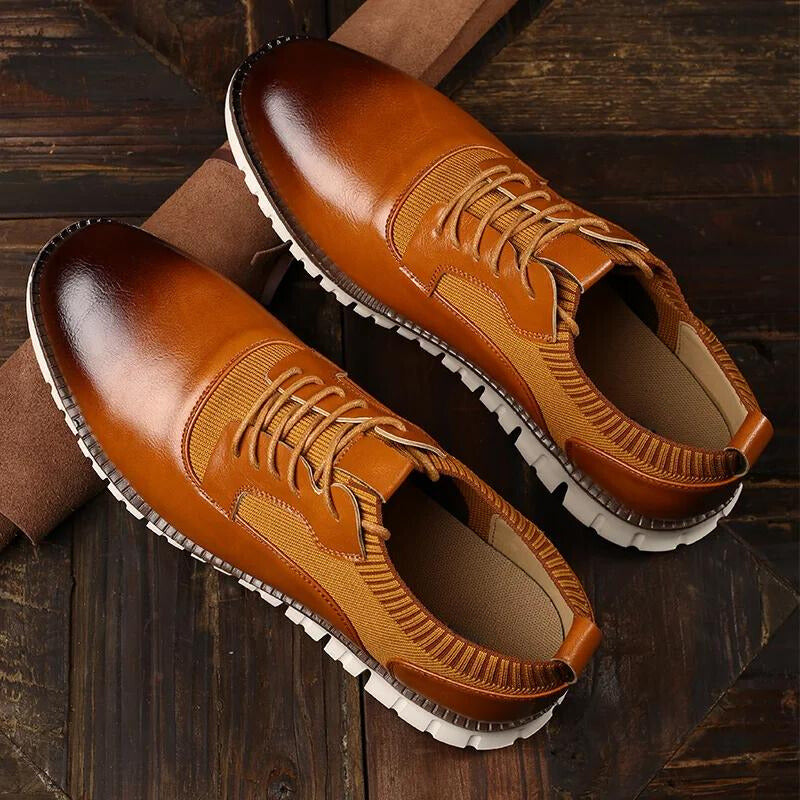 Derbies homme semelle crantée - Marron
