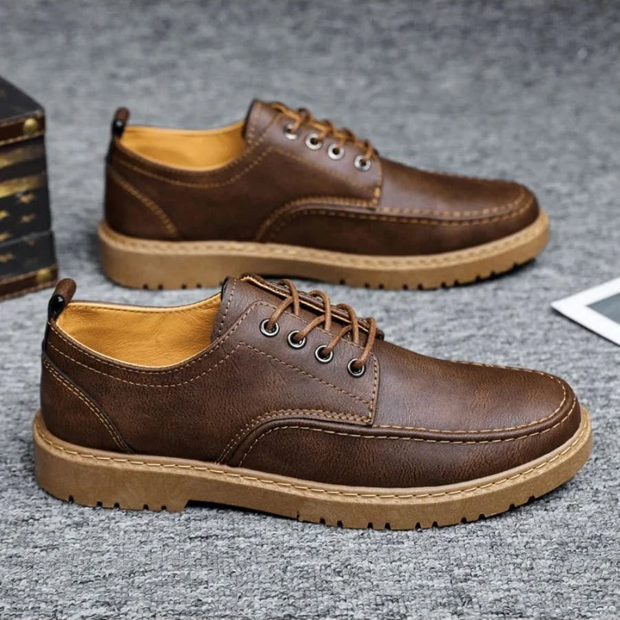 Derbies homme surpiqués - Marron