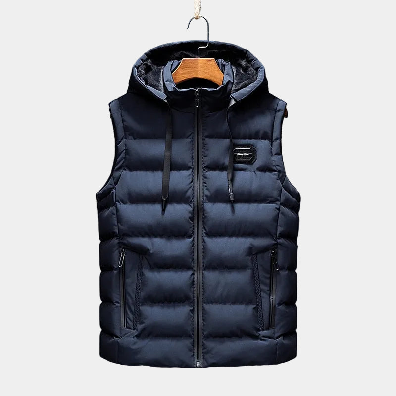 Doudoune homme à capuche - Bleu