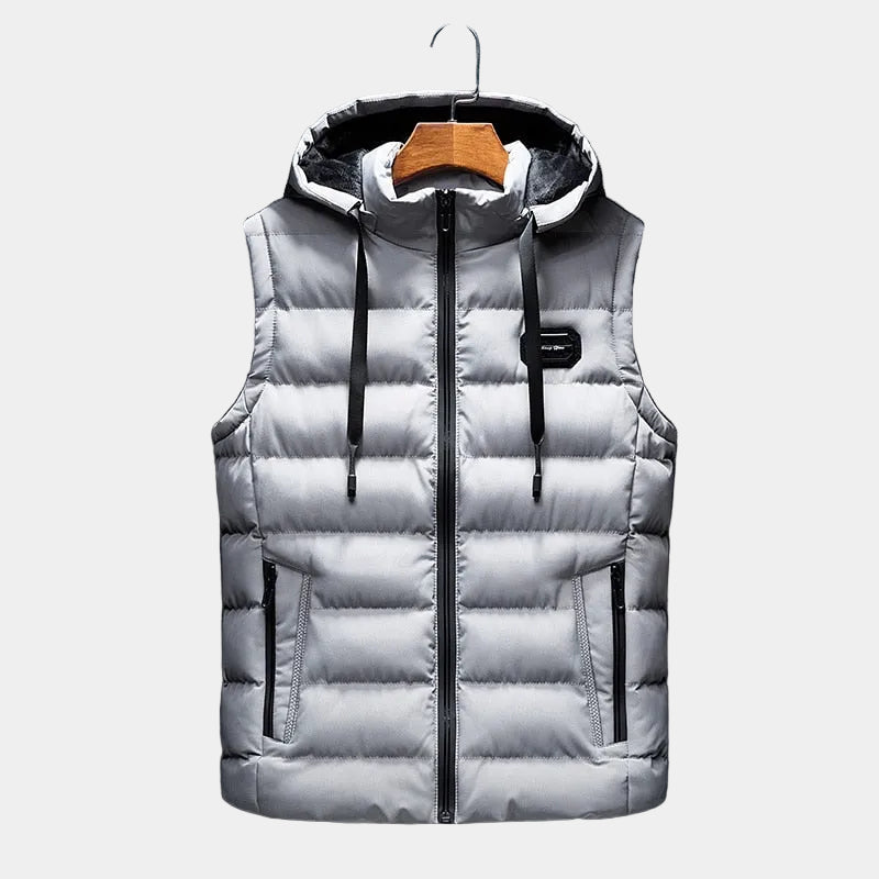 Doudoune homme à capuche - Gris
