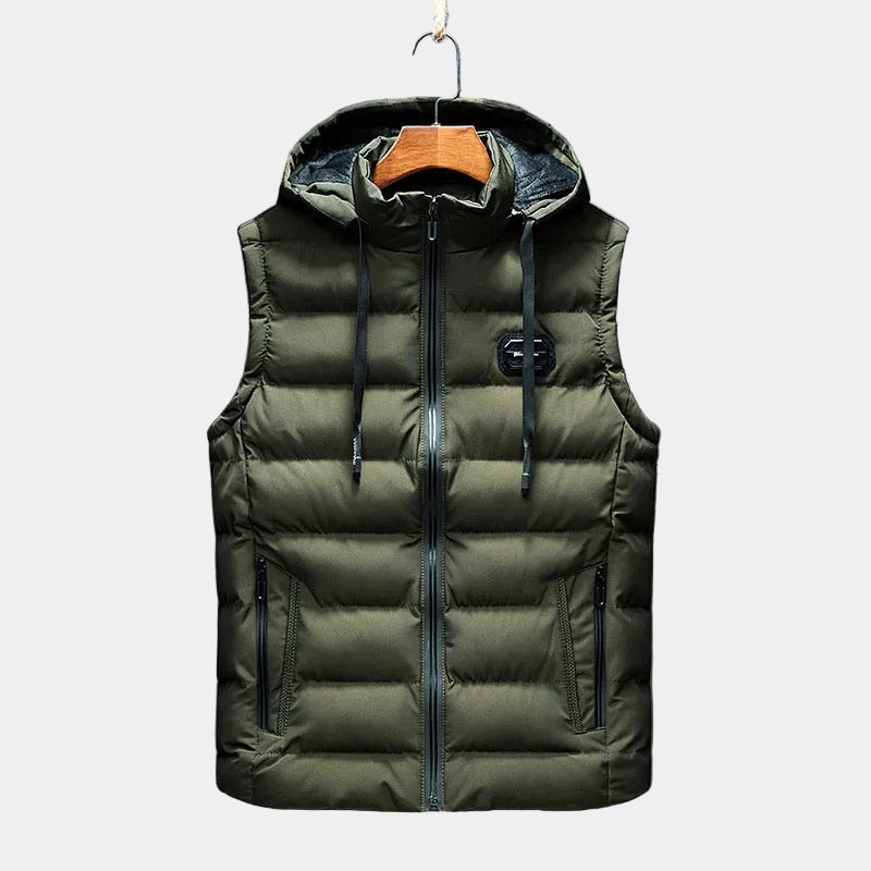 Doudoune homme à capuche - Vert