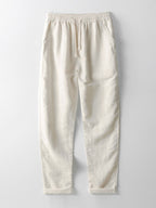 Ensemble Chemise Pantalon Été Décontracté Élégant en Lin Homme – Léger Respirant Deux Pièces Plage Décontractée - image 4