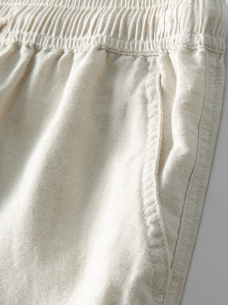 Ensemble Chemise Pantalon Été Décontracté Élégant en Lin Homme – Léger Respirant Deux Pièces Plage Décontractée - image 8