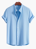 Ensemble homme chemise col mao et pantalon - image 6