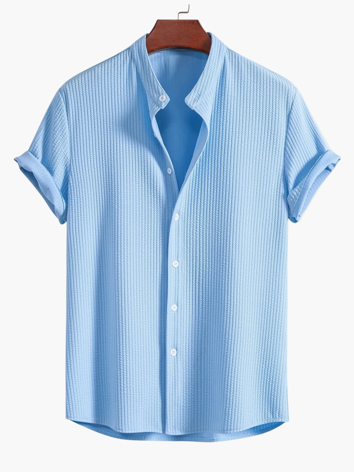 Ensemble homme chemise col mao et pantalon - image 6