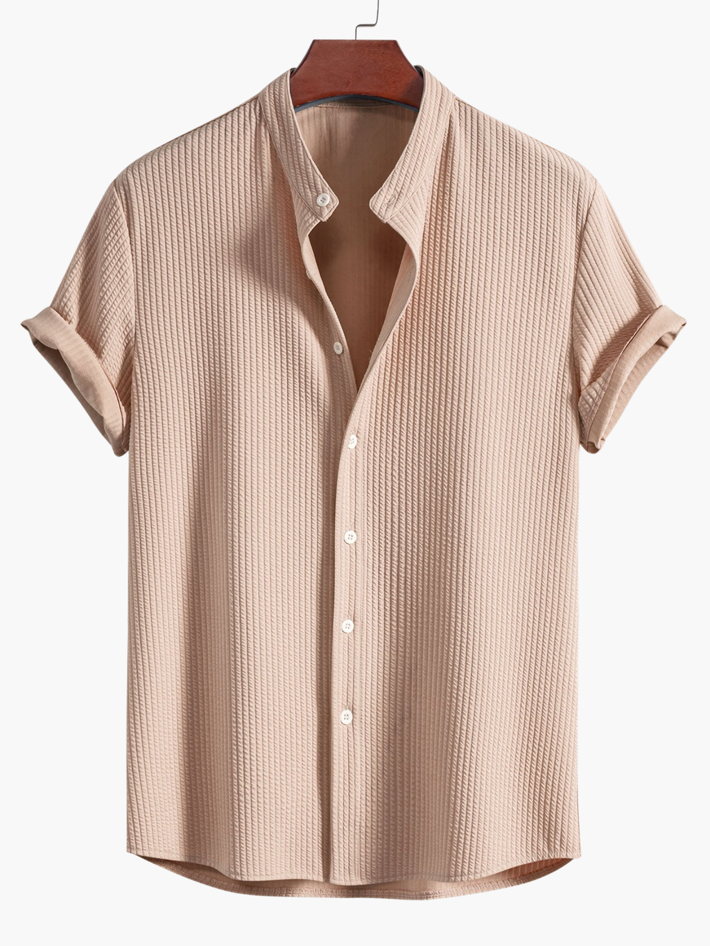 Ensemble homme chemise col mao et pantalon - image 7