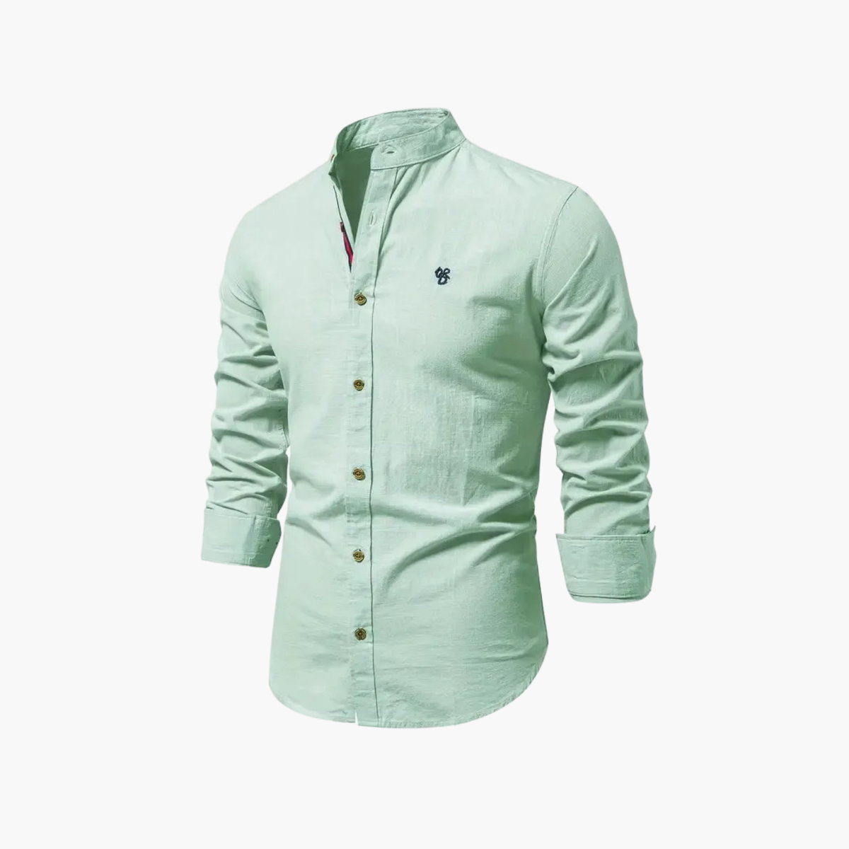 Ensemble homme chemise col mao et short - image 7