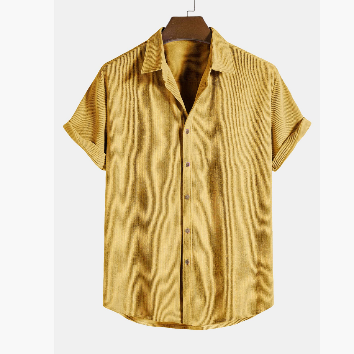Ensemble homme chemise rayée et cargo - image 9