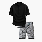 Ensemble homme col mao cargo - image 6