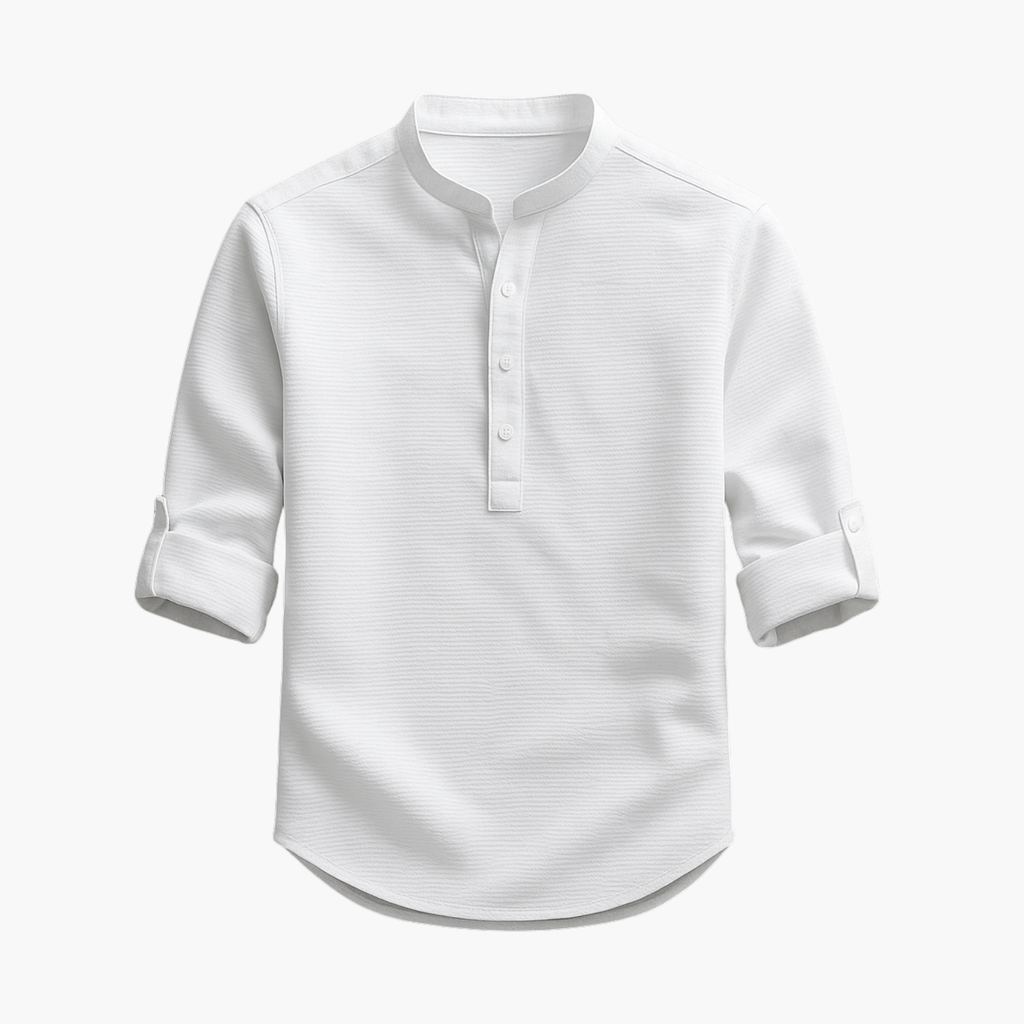 Ensemble homme col mao et short - image 9
