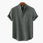 Ensemble homme col mao et short cargo - image 7