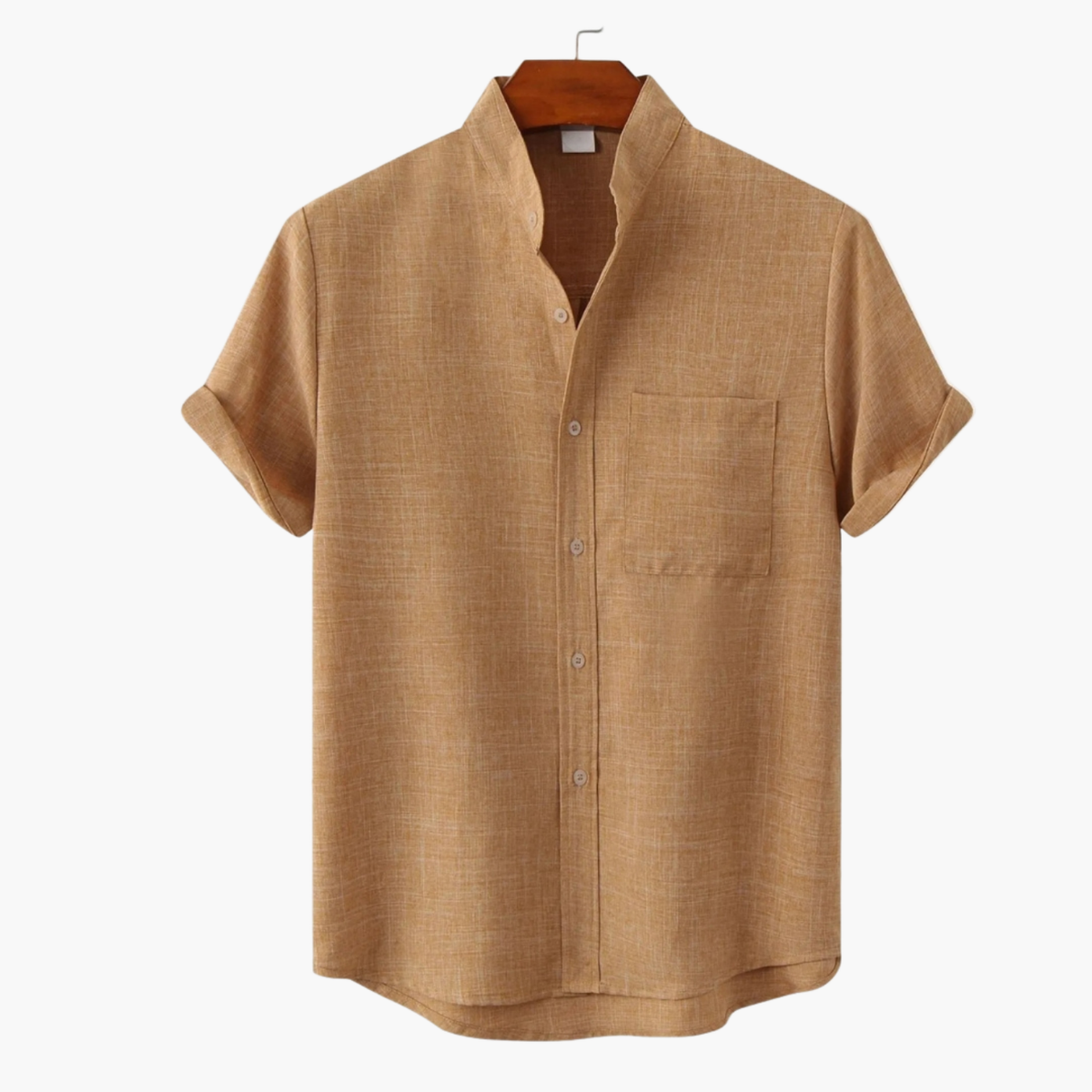 Ensemble homme col mao et short cargo - image 8