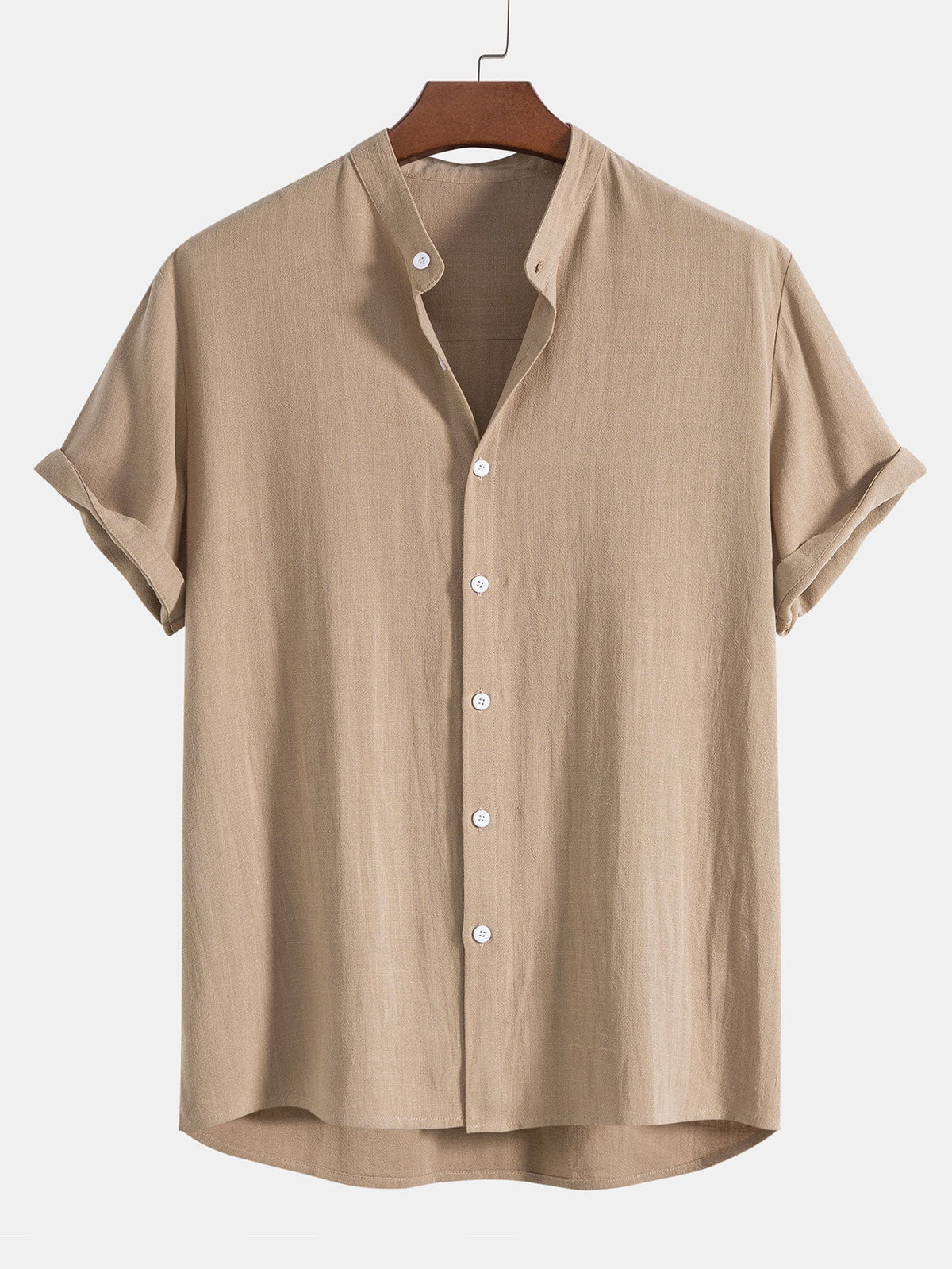 Ensemble Homme Été Coton Lin – Chemise Manches Courtes et Pantalon Décontracté - image 1
