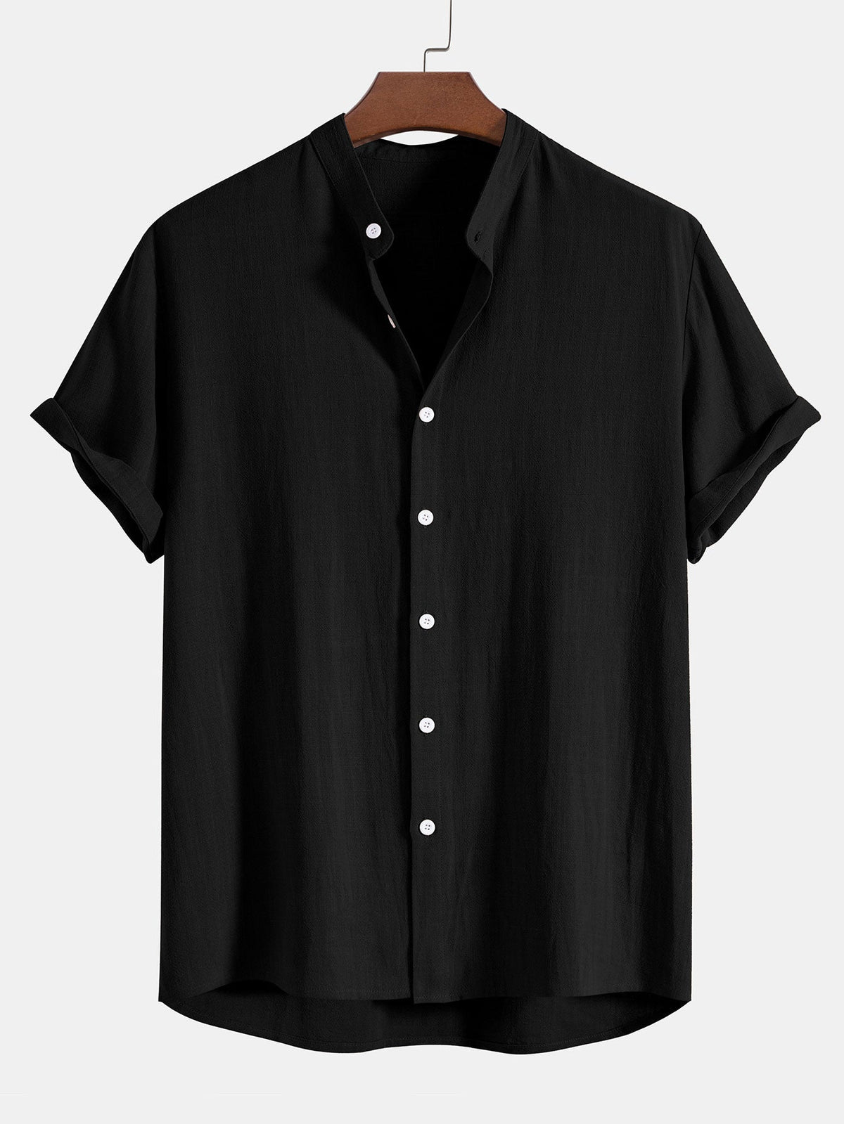 Ensemble Homme Été Coton Lin – Chemise Manches Courtes et Pantalon Décontracté - image 2