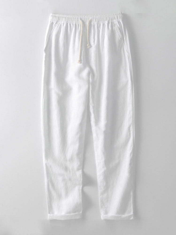Ensemble Homme Été Coton Lin – Chemise Manches Courtes et Pantalon Décontracté - image 5