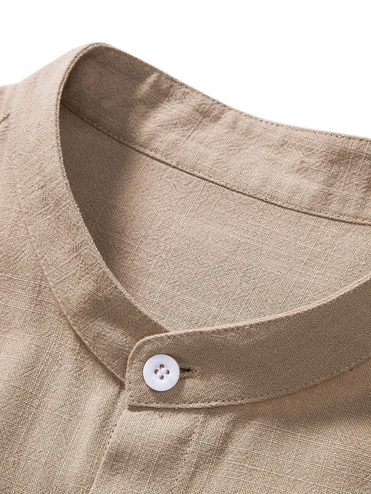Ensemble Homme Été Coton Lin – Chemise Manches Courtes et Pantalon Décontracté - image 6