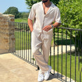 Ensemble homme plissé - Beige