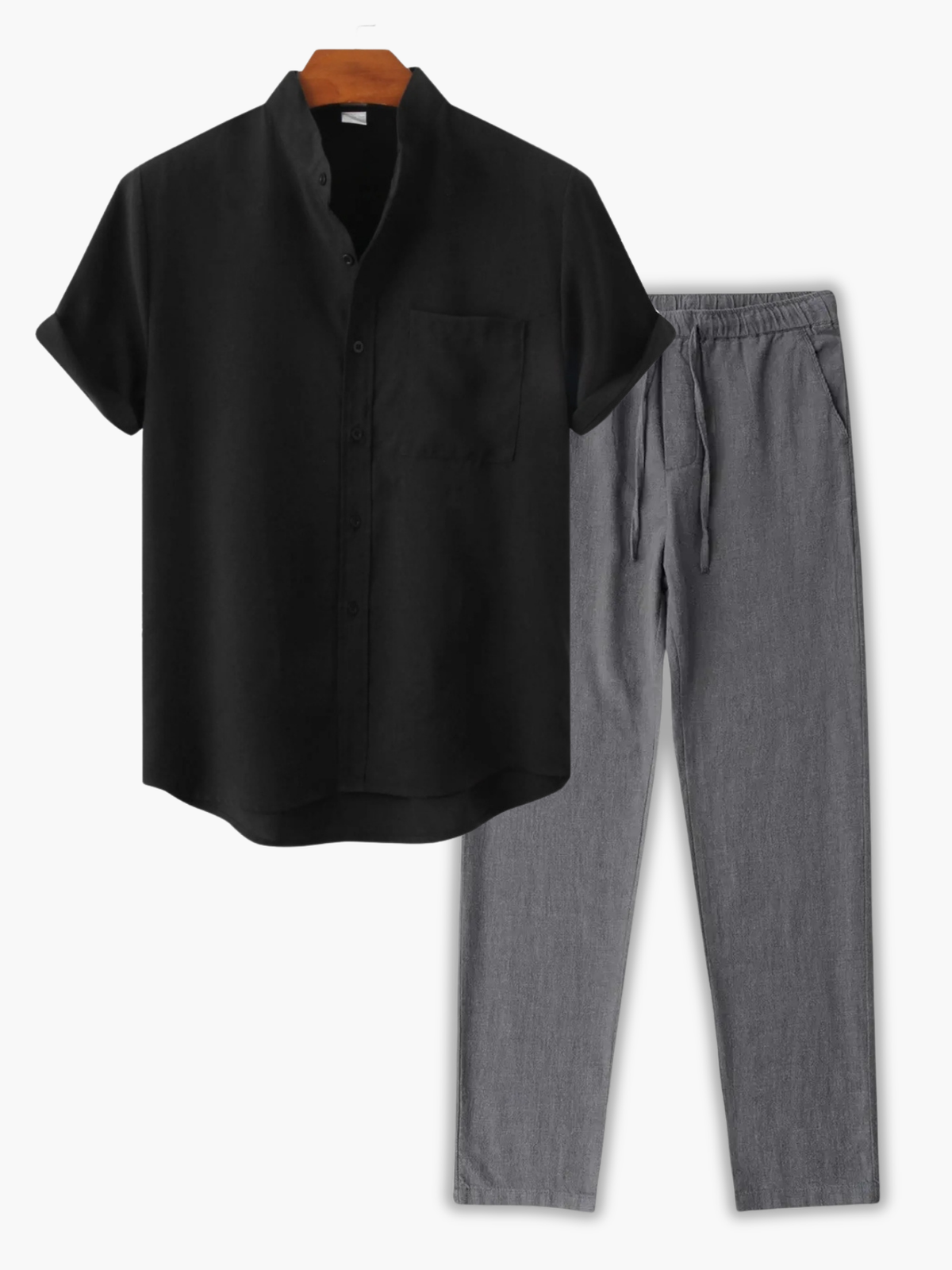 Ensemble homme poche poitrine - Noir