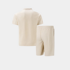 Ensemble homme polo demi-zip et short - image 2
