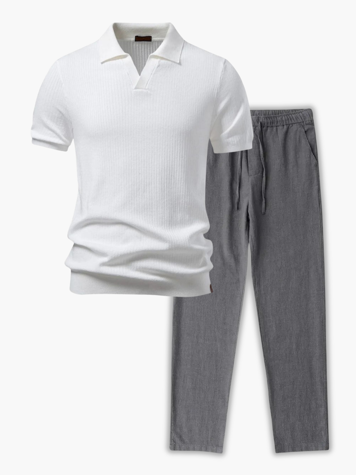 Ensemble homme polo manches courtes - Blanc