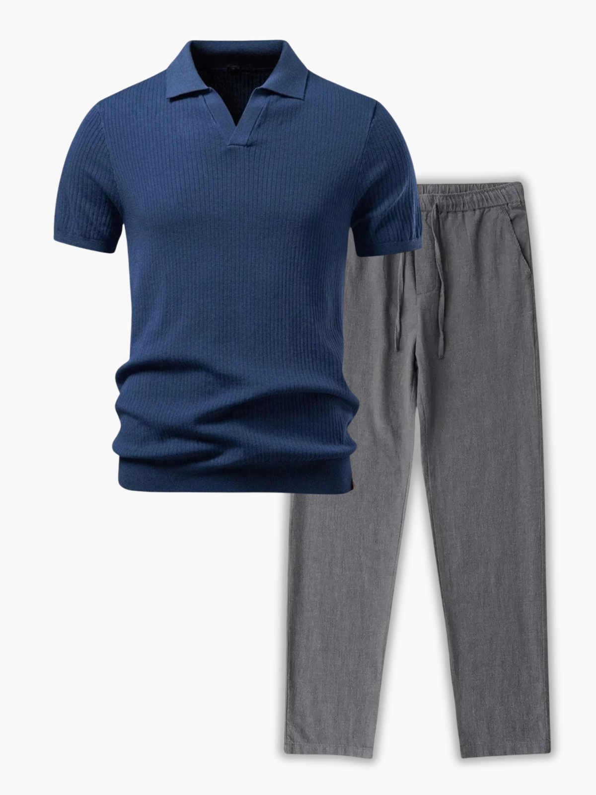 Ensemble homme polo manches courtes - Bleu marine