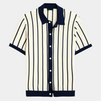 Ensemble homme rayé boutonné - image 2
