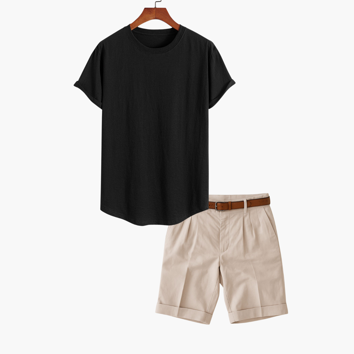 Ensemble homme t-shirt et short - Noir