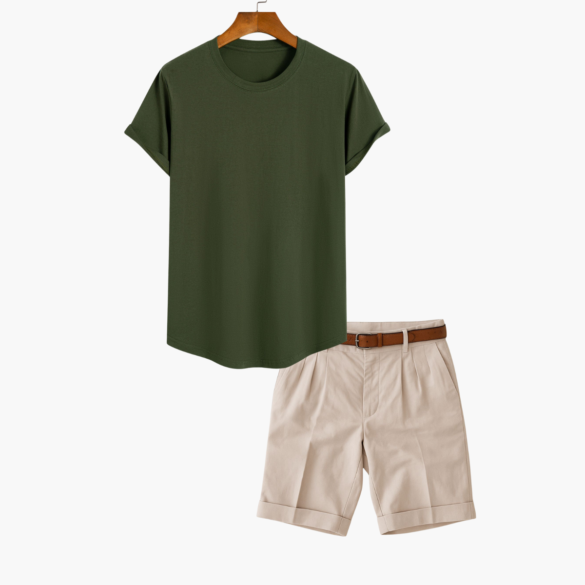 Ensemble homme t-shirt et short - Vert