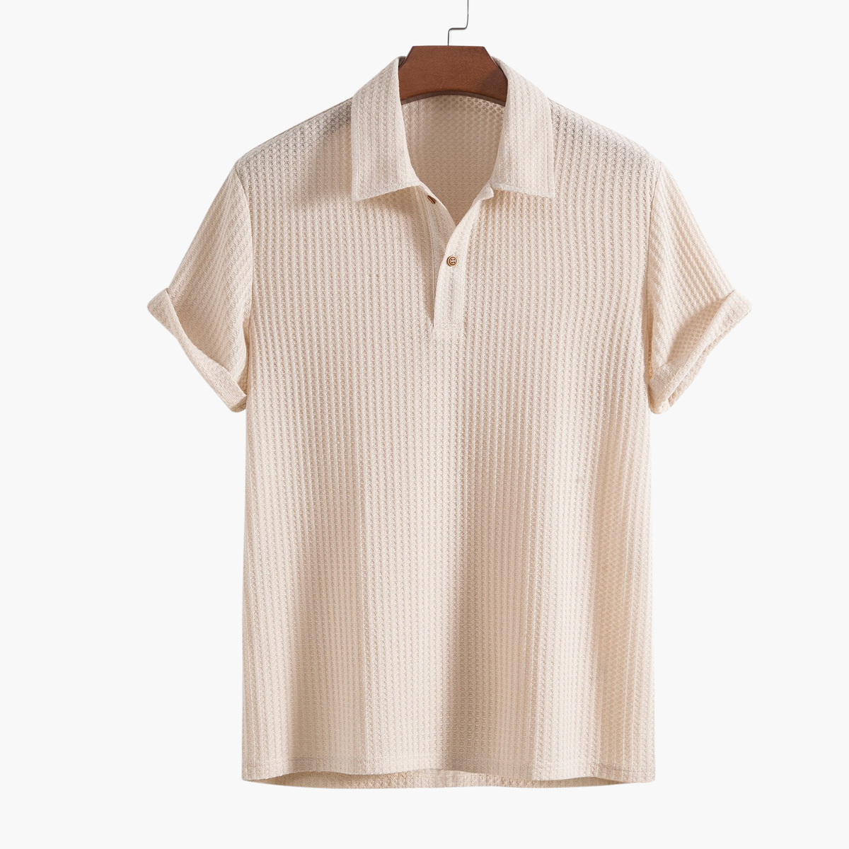 Ensemble homme texturé polo et short - image 4
