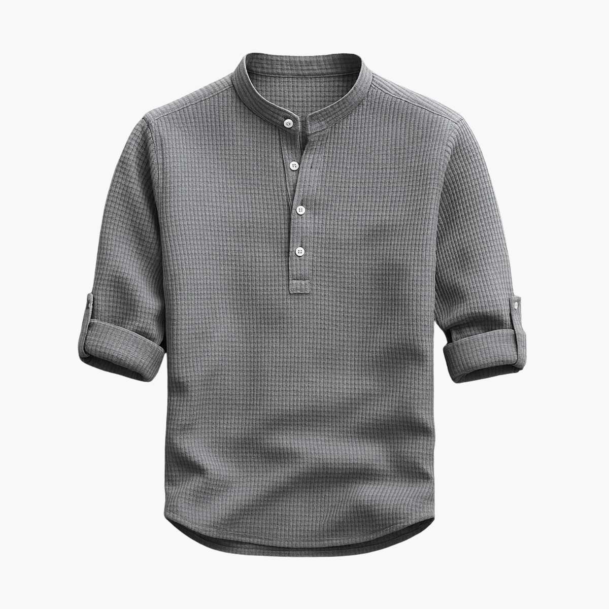 Ensemble homme tunique col mao et short - image 7