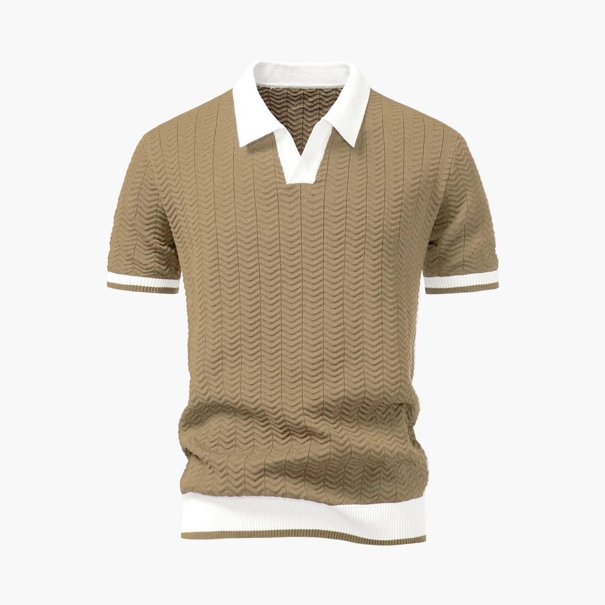 Ensemble polo texturé et short cargo homme - image 8