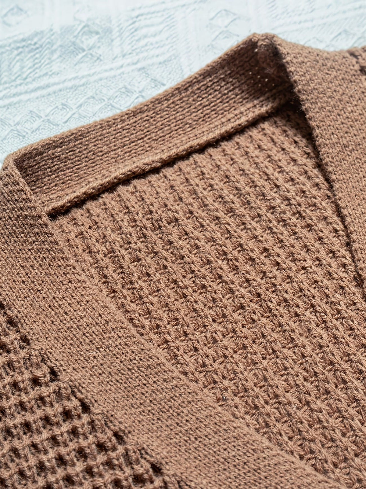 Gilet en Maille Gaufrée pour Homme - image 2