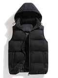Gilet homme à capuche - Noir pur