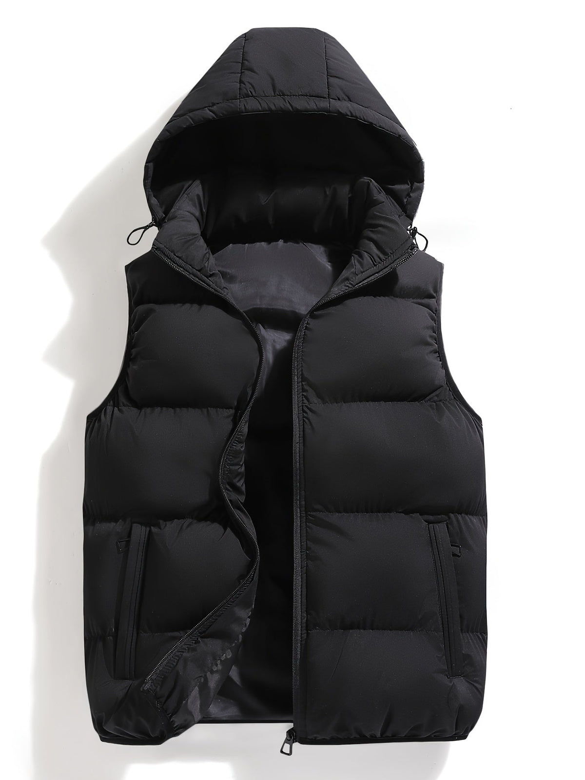 Gilet homme à capuche - Noir pur