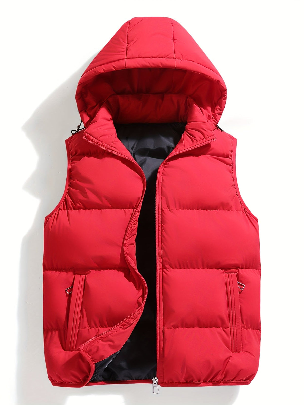 Gilet homme à capuche - Rouge