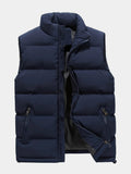 Gilet homme col montant - Blue marine