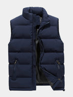 Gilet homme col montant - Blue marine