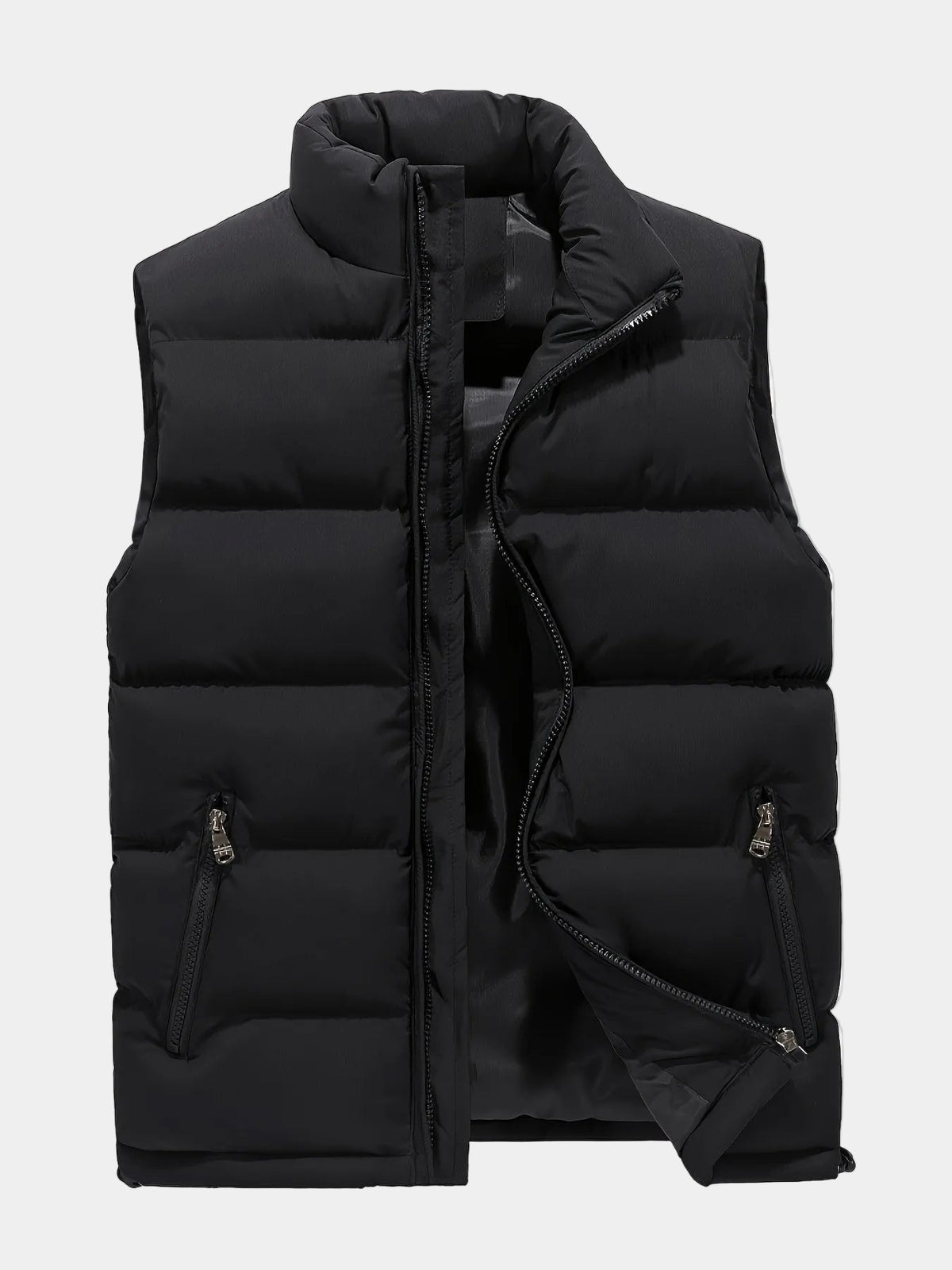 Gilet homme col montant - Noir