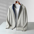 Gilet homme zippé à capuche - Gris