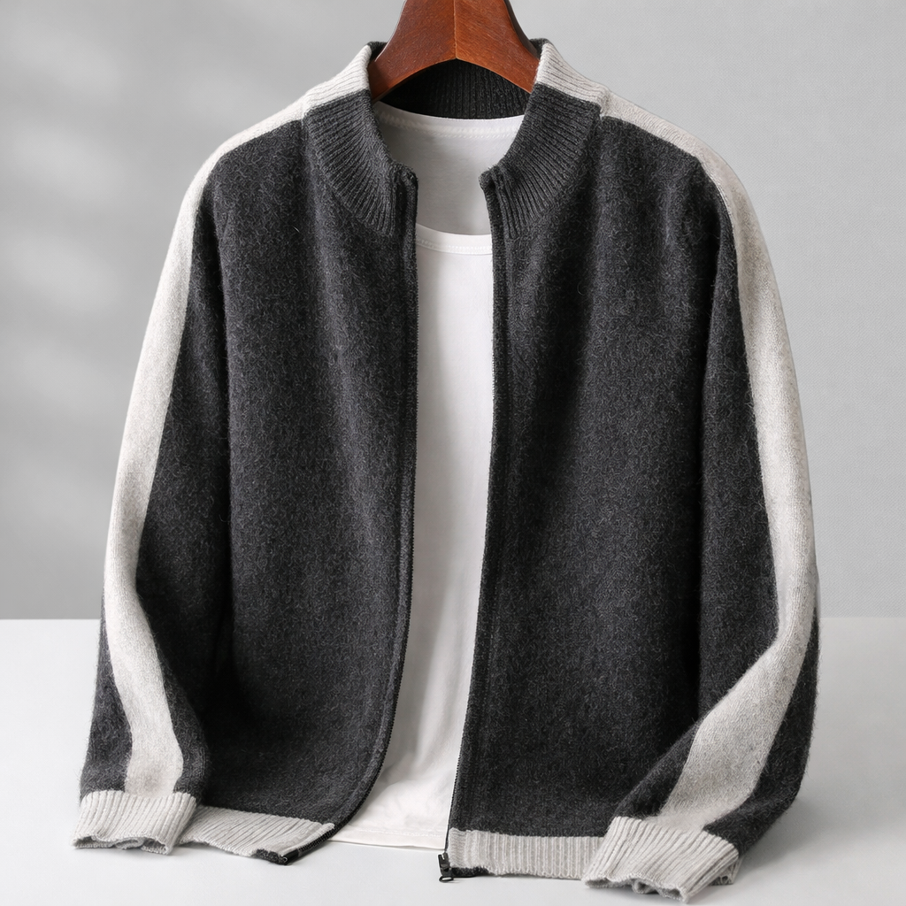 Gilet homme zippé - Gris