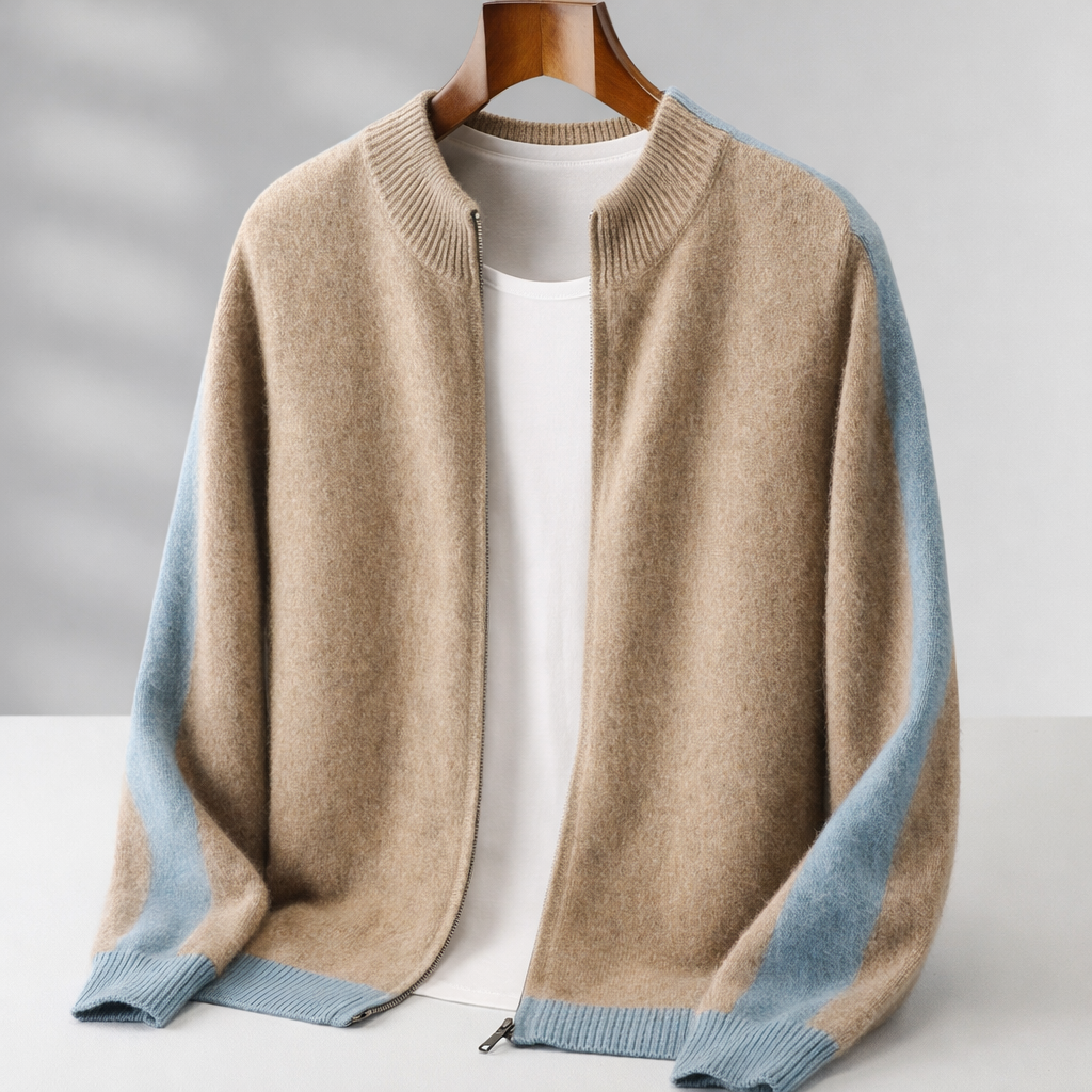 Gilet homme zippé - Kaki