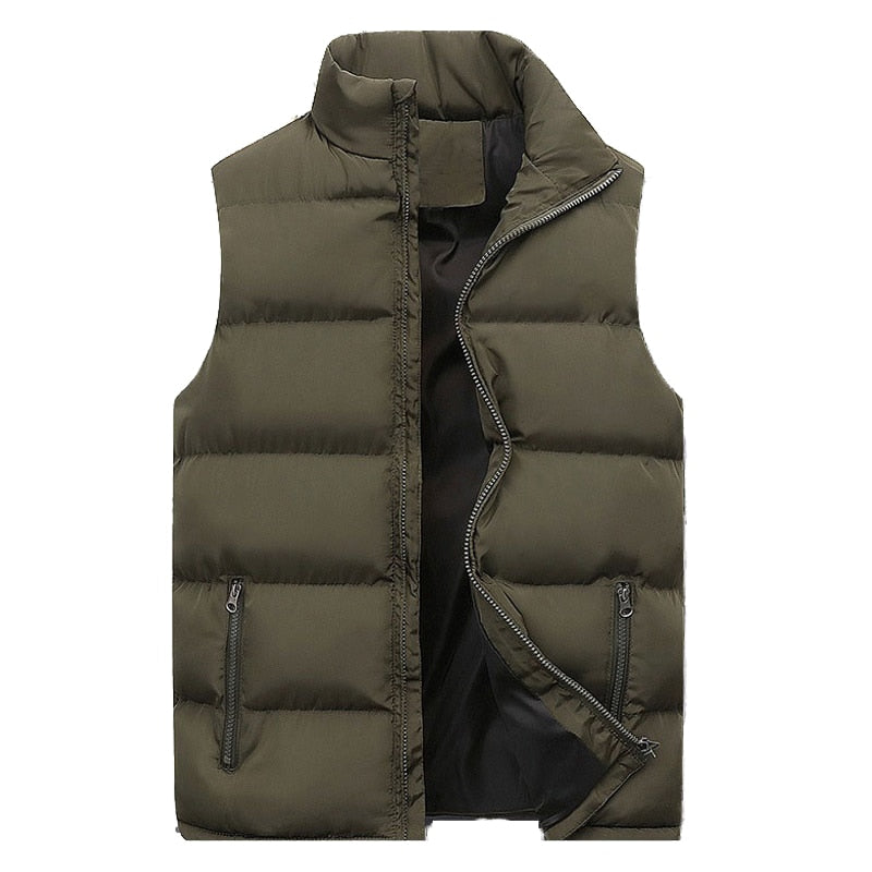 Gilet Matelassé Homme – Couche Confort Zippée - Vert armée