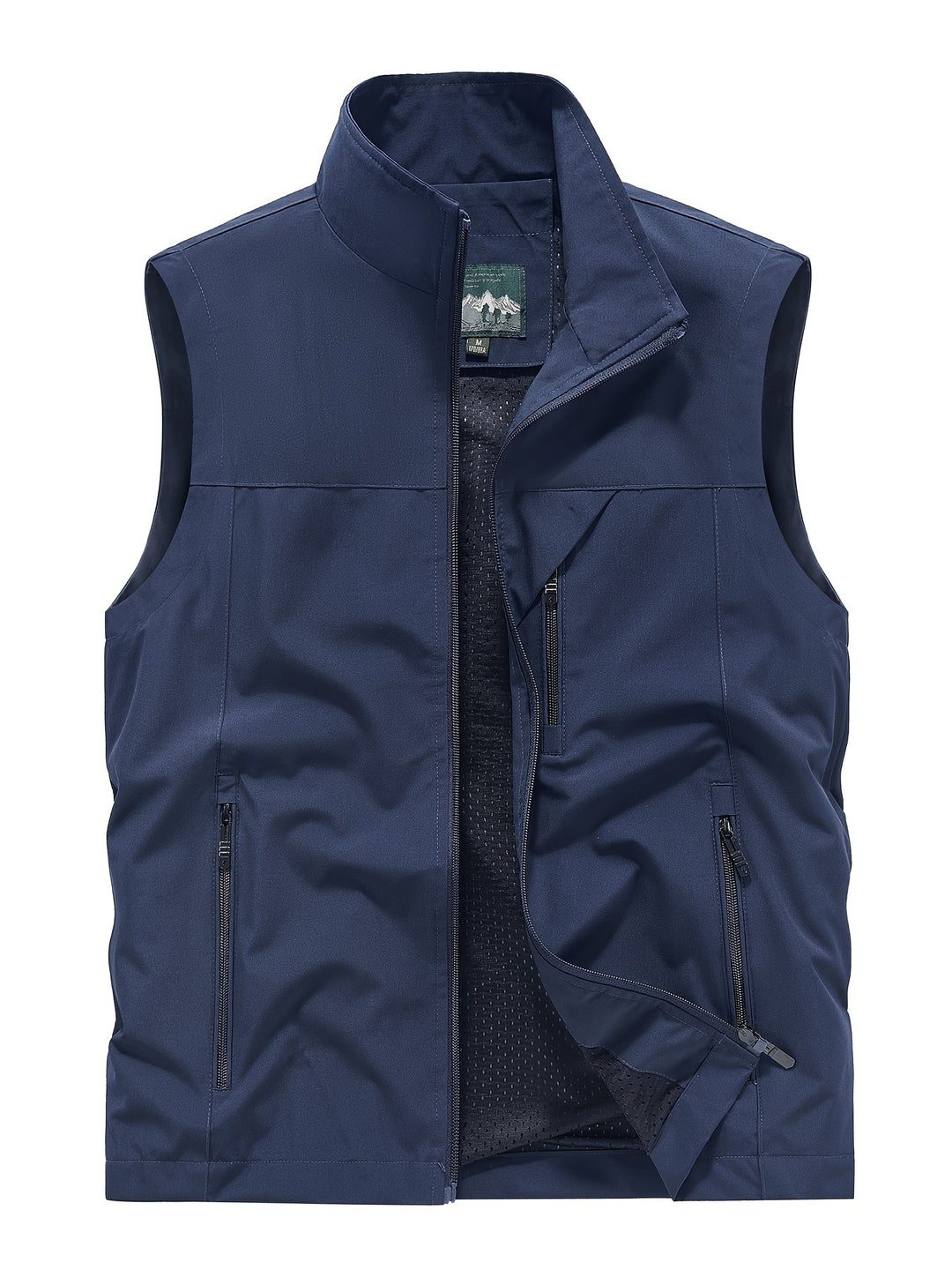 Gilet softshell sans manches homme – Veste coupe-vent légère pour l’extérieur - Bleu