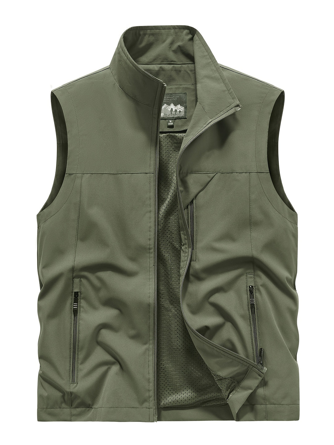 Gilet softshell sans manches homme – Veste coupe-vent légère pour l’extérieur - Vert