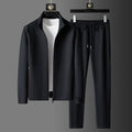 Homme Premium Survêtement Élégant Ensemble – Confort, Stilfuld, Port Quotidien - Noir