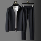 Homme Premium Survêtement Élégant Ensemble – Confort, Stilfuld, Port Quotidien - Noir