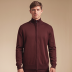 Hommes Cardigan zippé confortable en coton élégant - image 1